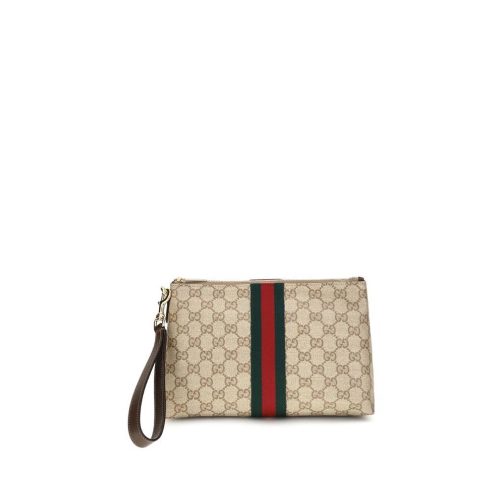 Gucci Men Small Gg Web Pouch